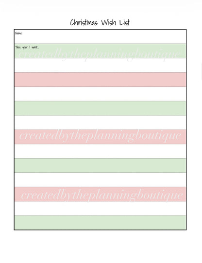 2026 Christmas Planner