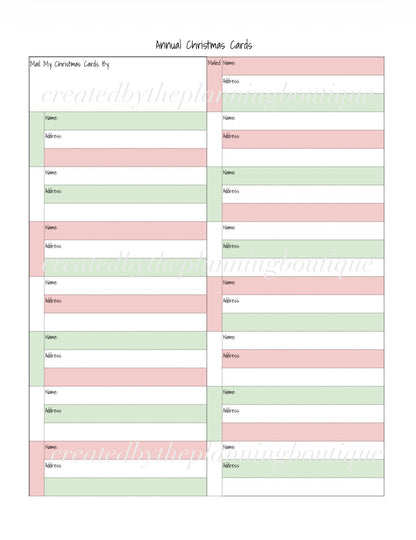 2026 Christmas Planner