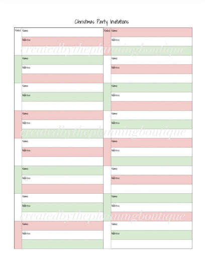 2026 Christmas Planner