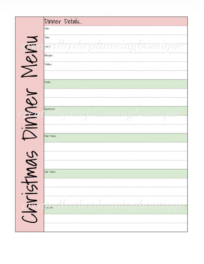 2026 Christmas Planner