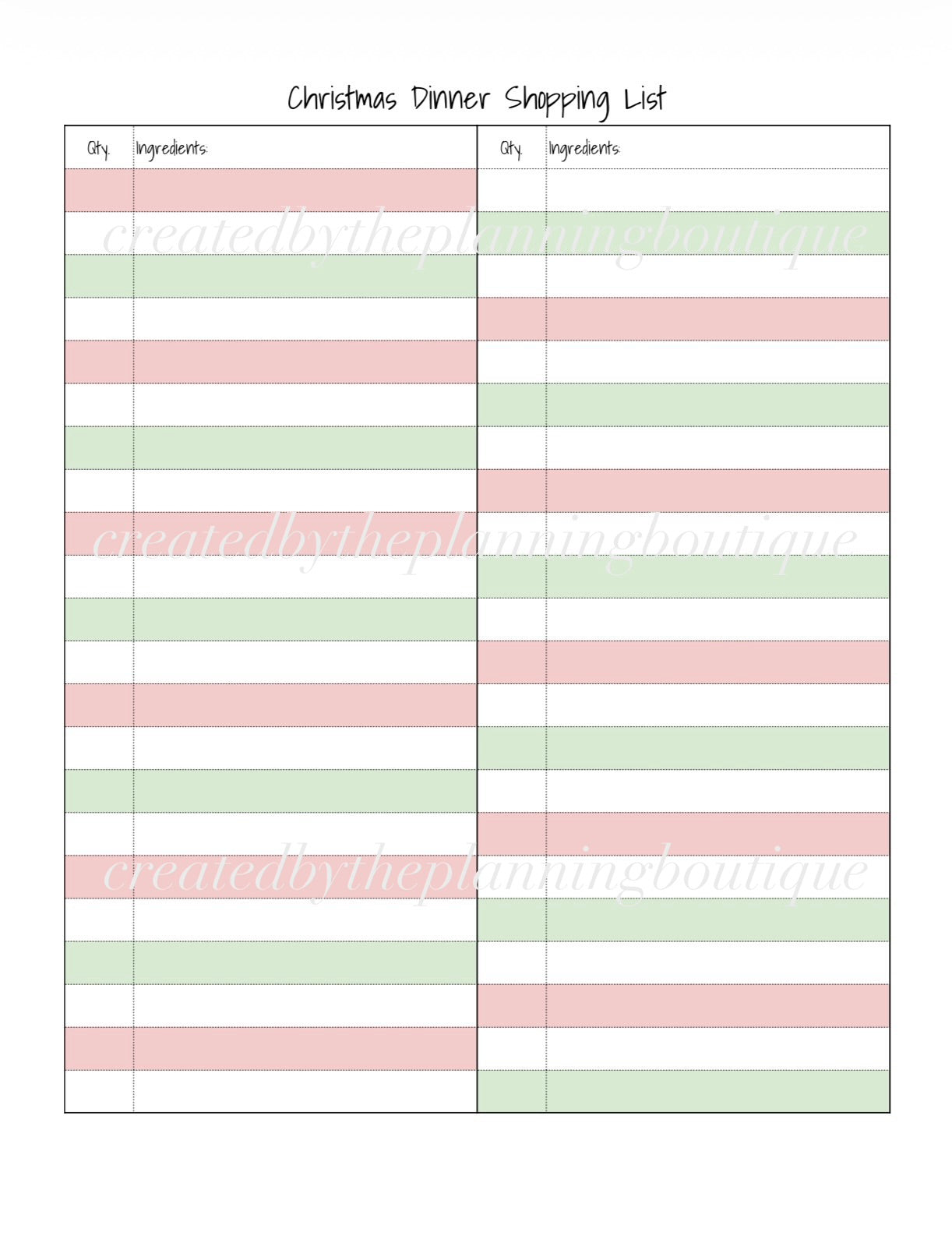 2026 Christmas Planner