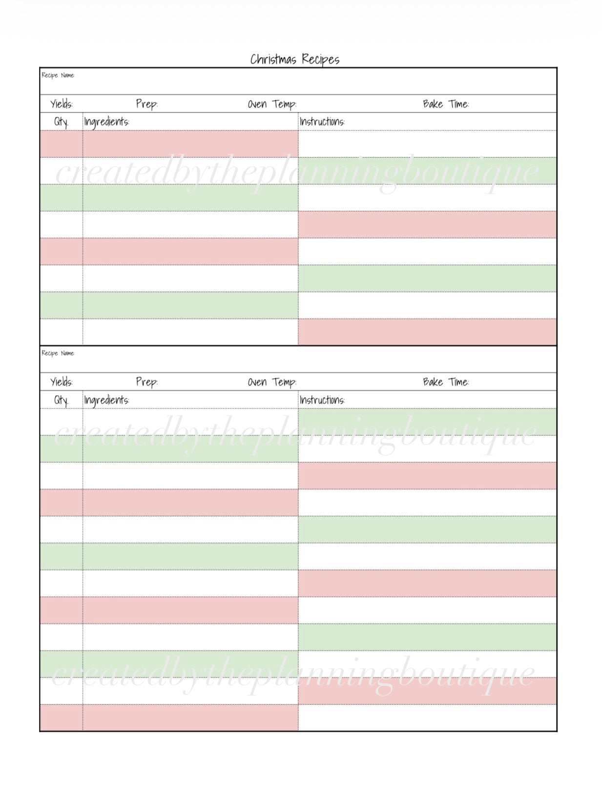 2026 Christmas Planner