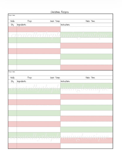 2026 Christmas Planner