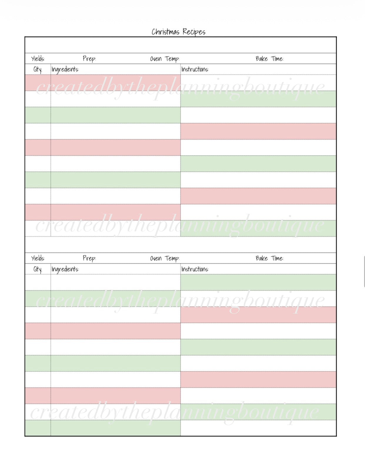 2026 Christmas Planner