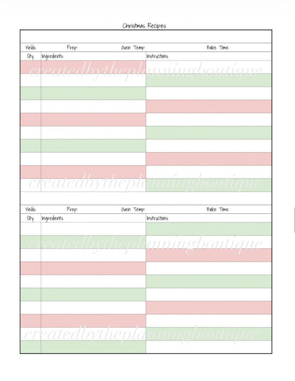 2026 Christmas Planner