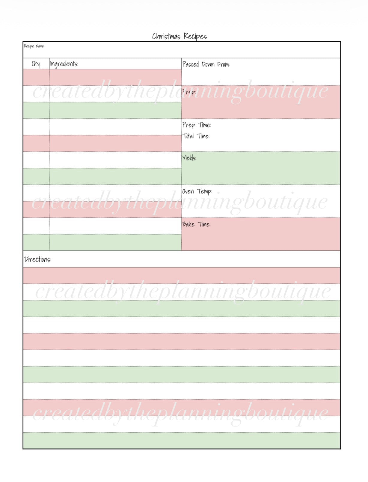 2026 Christmas Planner