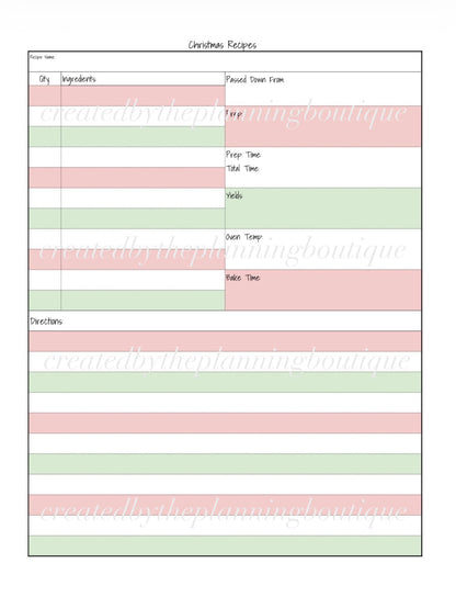 2026 Christmas Planner