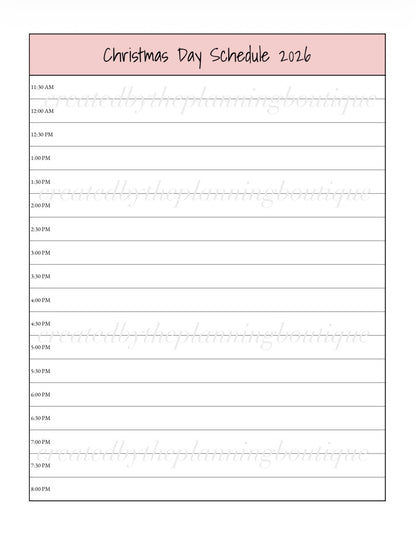 2026 Christmas Planner