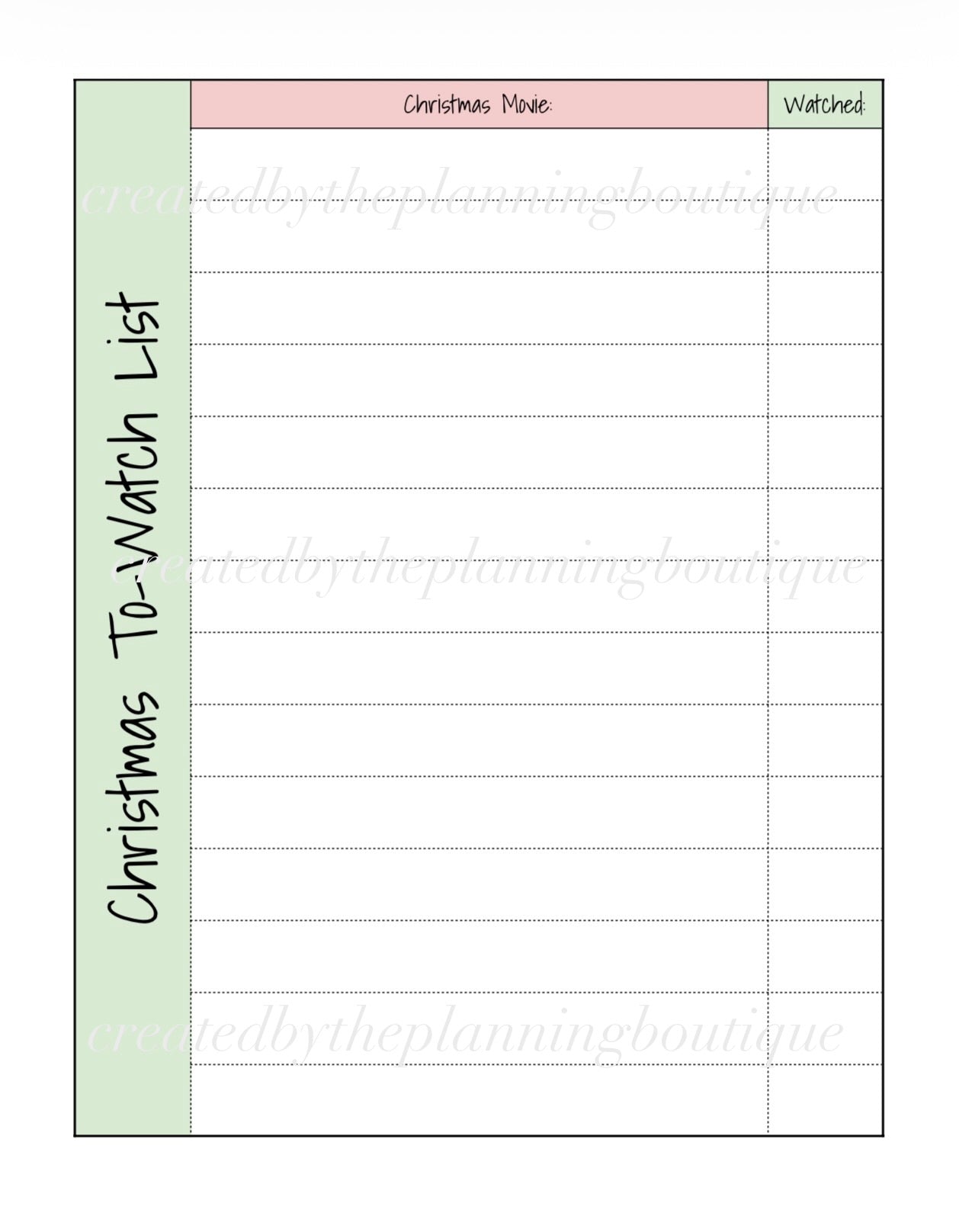 2026 Christmas Planner