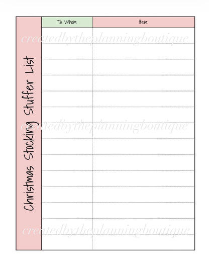 2026 Christmas Planner