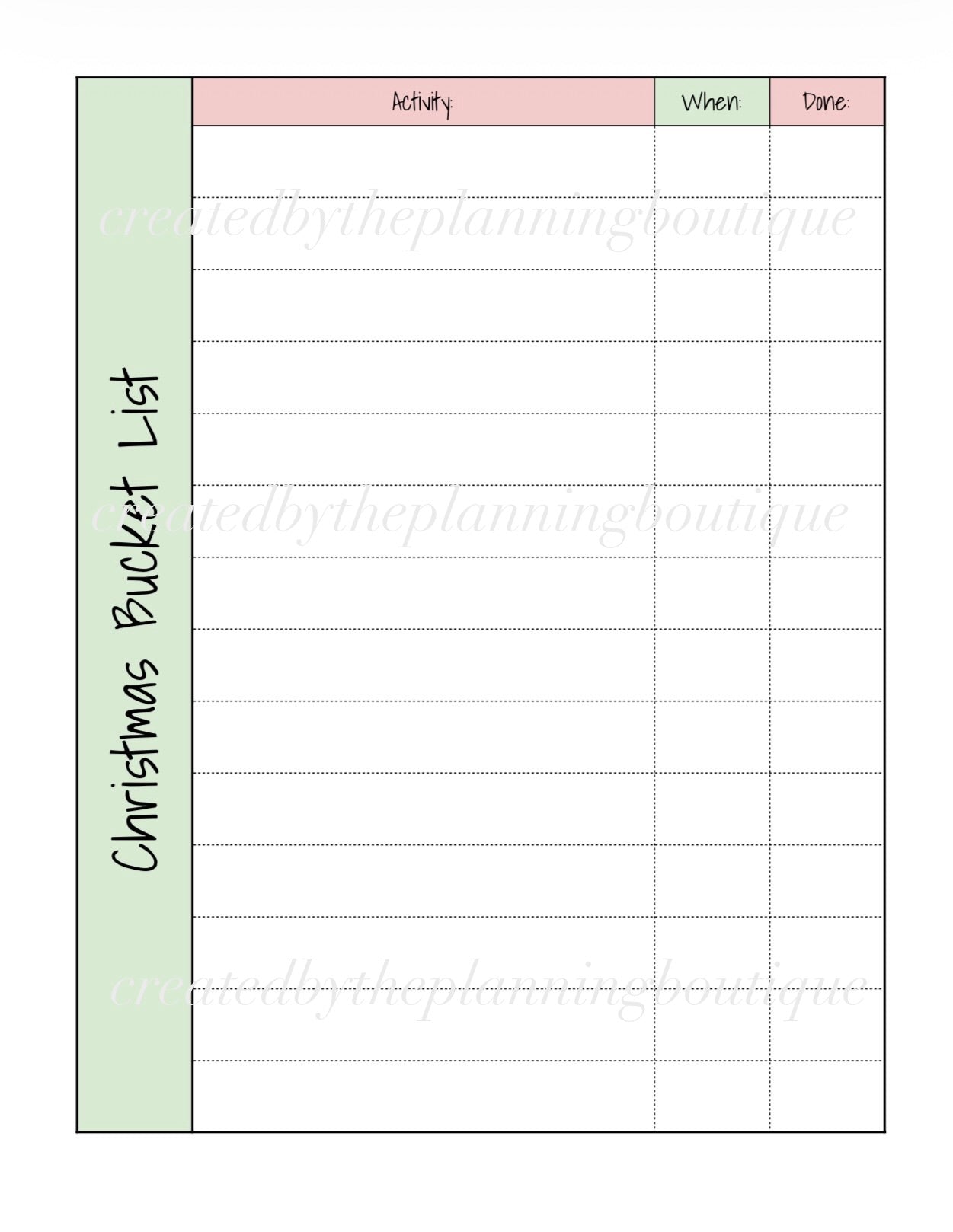 2026 Christmas Planner