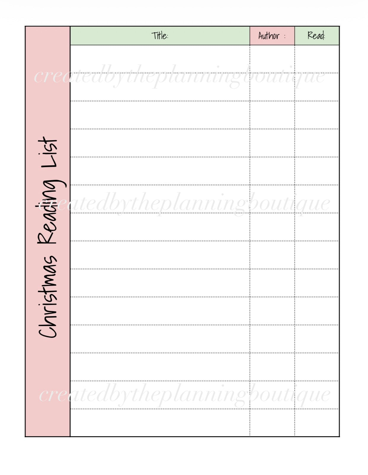 2026 Christmas Planner