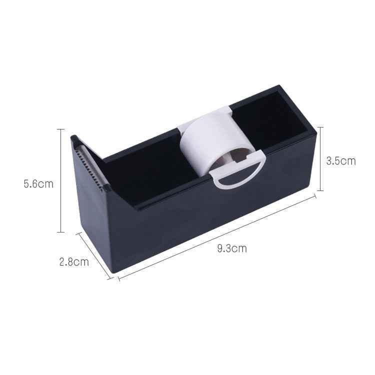 Tape Holder Office Tape Dispenser Desktop Tape Cutter(Black)
