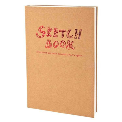 BN5704 Sketchbook Notepad Artist Sketch Drawing Design 120 Sheets Vintage Sketch Book Diary Drawing Notebook, Size:A4