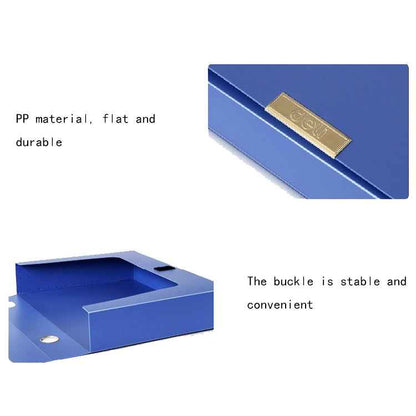 Deli 5683 File Box A4 Plastic File Box 55mm Office Storage Box Information Box