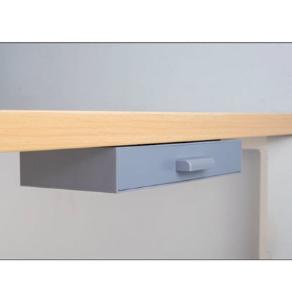 Hidden Drawer Storage Box Office Desk Bottom Paste Large Capacity Pen Case(Gray)