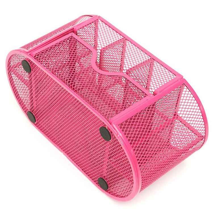 Desk Organizer 9 Grids Metal Mesh Office Pen Pencil Holder(Black)