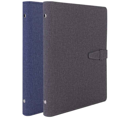 Deli 3309 A5 Loose-Leaf Notebook Office Business Carry Meeting Notes, Random Color Delivery