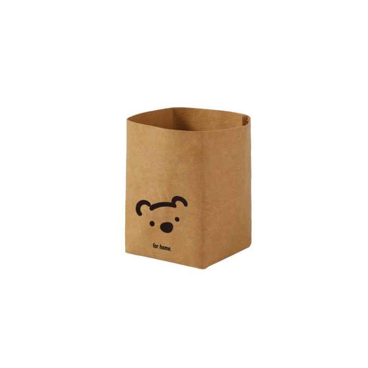 Desktop Separate Storage Washable Kraft Paper Bag, Size: Bear 10x10x15cm