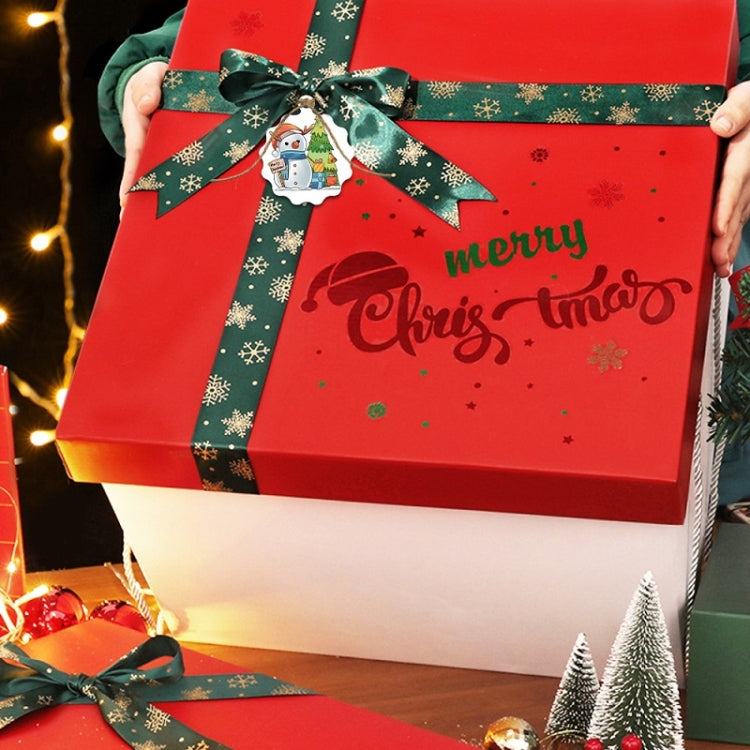 100pcs / Pack Christmas Kraft Paper Tag Gift Wrap Card Set(L-33)