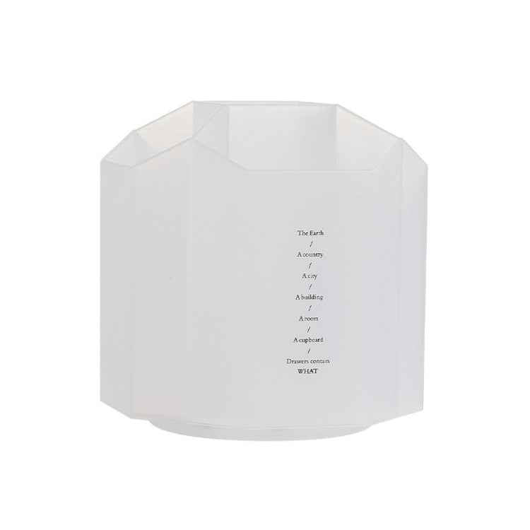Large Capacity Desktop Storage Box Student Office Pen Bucket, Color: Rotating Transparent