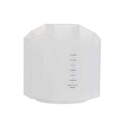 Large Capacity Desktop Storage Box Student Office Pen Bucket, Color: Rotating Transparent