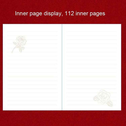 B6 PU Leather Retro Password Book With Lock Diary Hand Book(Brown)