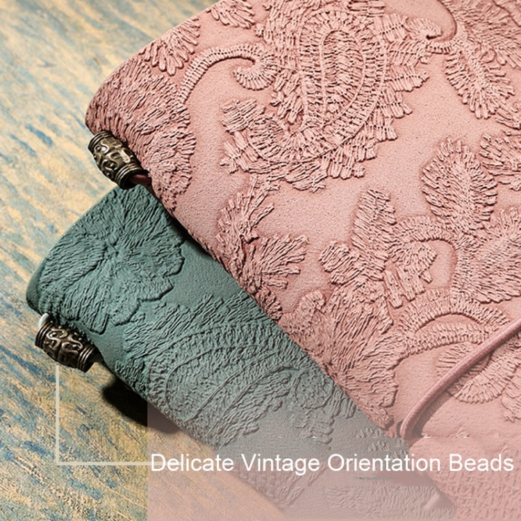 A6  Retro Lace Carved Girls Hand Ledger Diary With 3 Separate Inner Pages(Pink)