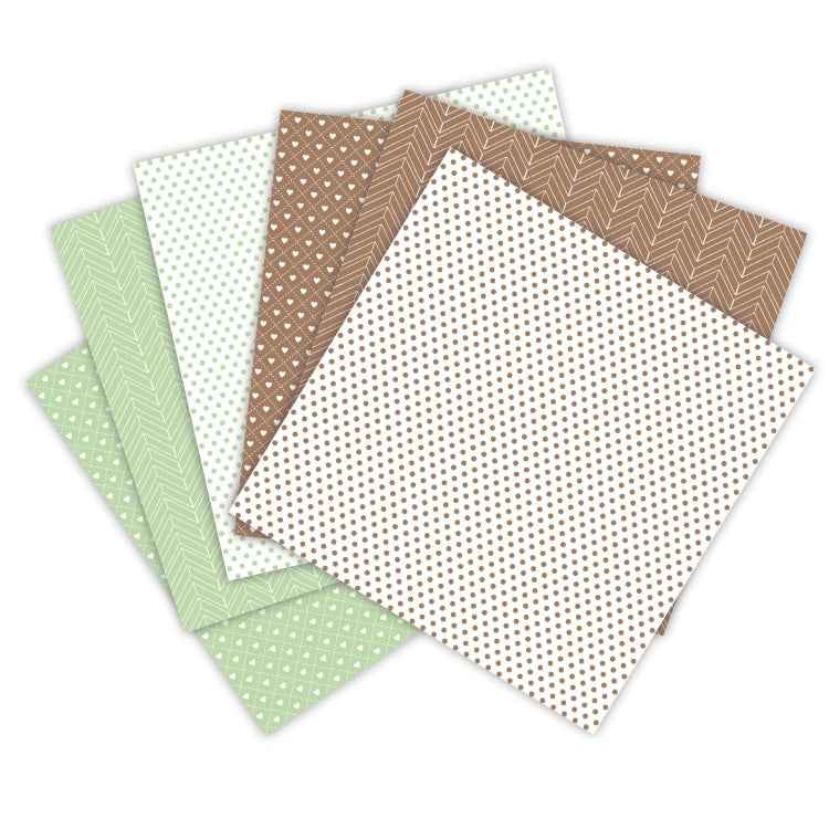 2 Sets 6 Inch Scrapbooking Background Paper Art Handmade Crafts(Spring Color 02)