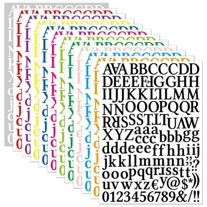 10 PCS Waterproof Alphabet DIY Handbook Sticker Gift Decoration Office Sticker(Red)