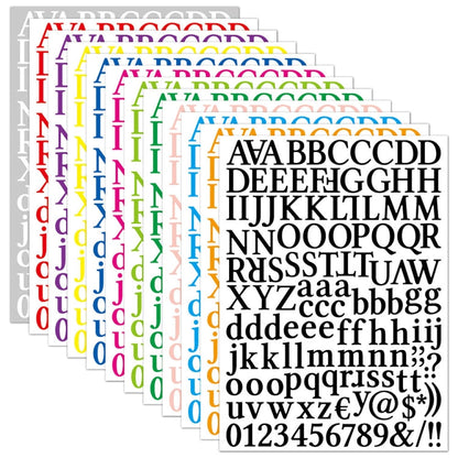 10 PCS Waterproof Alphabet DIY Handbook Sticker Gift Decoration Office Sticker(Orange Yellow)