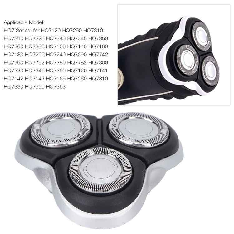 For Philips Shavers HQ7310 HQ7340 HQ7180 HQ7360 HQ7390 Replacement Blade Accessories(White)