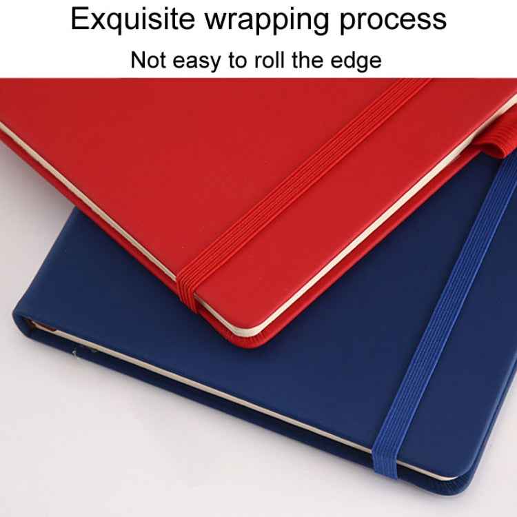 A5 Business Office Strap Notebook Students Diary Recording Notes(Black)