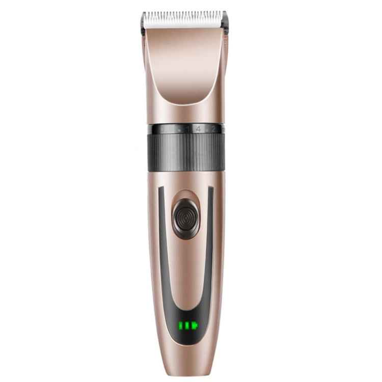 Rechargeable Hair Clipper Pet Shaver(Gold Black Pattern)