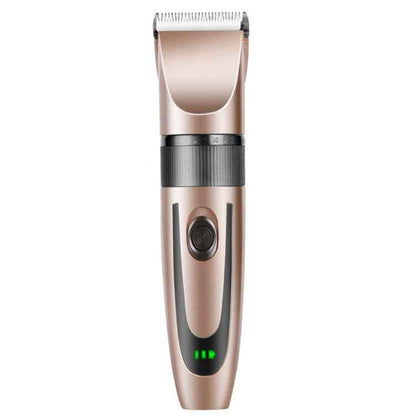 Rechargeable Hair Clipper Pet Shaver(Gold Black Pattern)