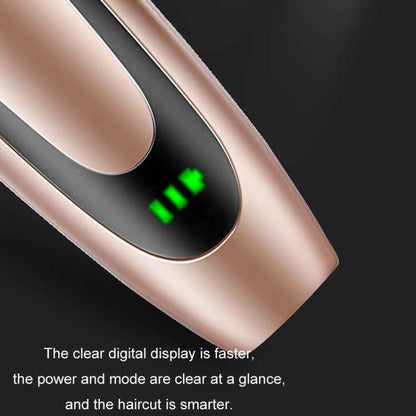 Rechargeable Hair Clipper Pet Shaver(Gold Black Pattern)