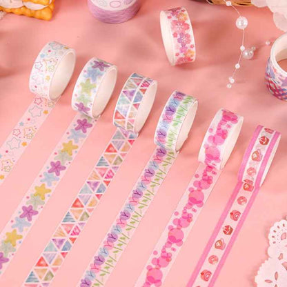 60rolls /Set 1.5cm x 2m Washi Tape Set For Scrapbooking Supplies Art Craft Tape(Magic Dream)