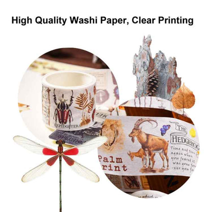 18rolls /Box  Nostalgic Memory Washi Tape Set Retro Style DIY Scrapbook Stickers, Style: World Travele