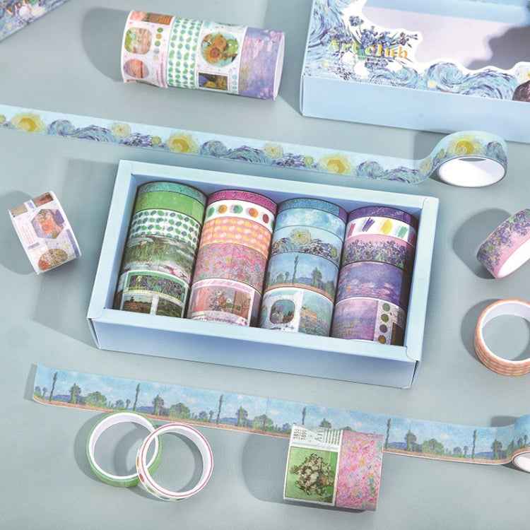 20rolls /Box Art Animals Flowers Washi Tape Set DIY Scrapbook Stickers, Style: Flower Series