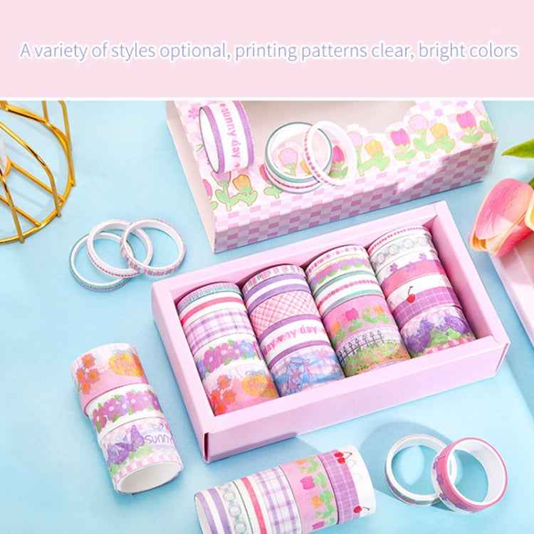 20rolls /Box Art Animals Flowers Washi Tape Set DIY Scrapbook Stickers, Style: Watercolor Note Series