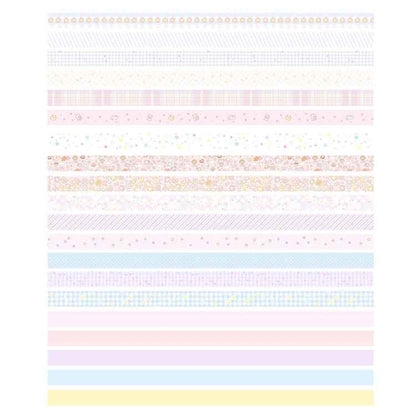 20rolls /Box 0.7cm x 3m Split Thin Washi Tape Set DIY Scrapbook Stickers(Kawai)