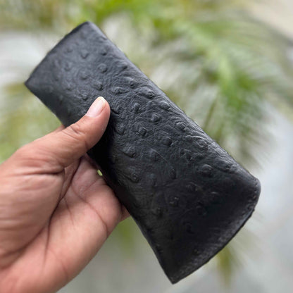Black Leather Sunglasses Cover