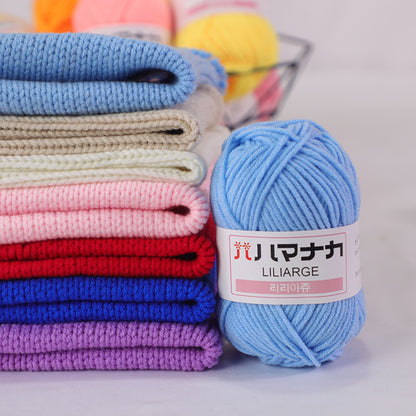 4-Ply Milk Cotton Yarn for Baby Dolls and Crochet