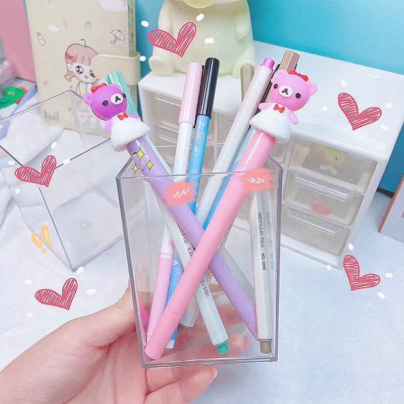 Korean Creative Transparent Pencil Holder for Students