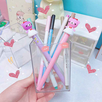Korean Creative Transparent Pencil Holder for Students