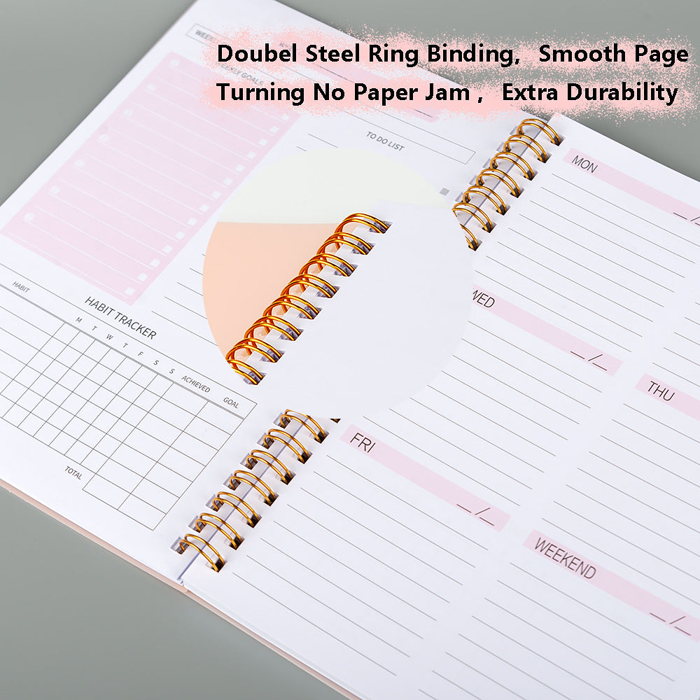 A5 Coil Notebook for Goal and Habit Planning