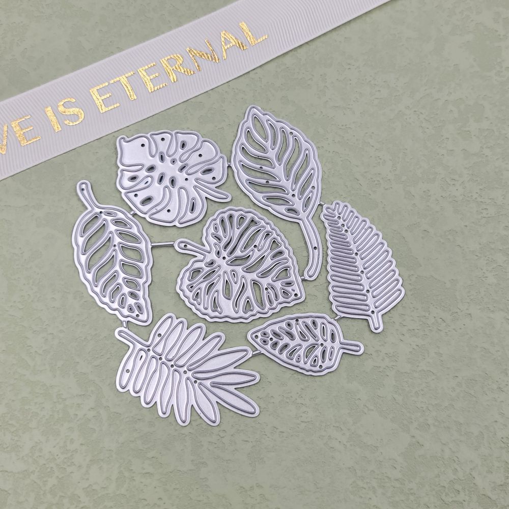 7pcs Leaf Cutting Die for Scrapbooking and Card Making