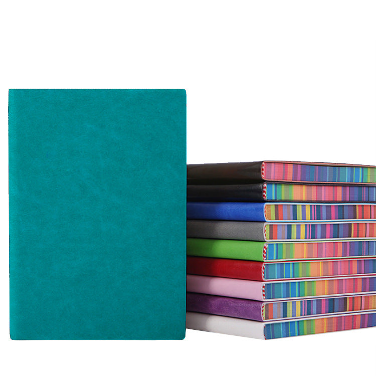 A5 Rainbow Edge Notebook with Customizable Cover