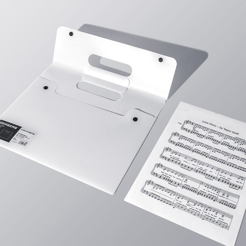 Minimalist Black File Folder for High School Students
