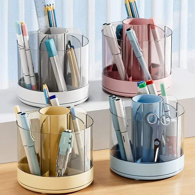 Detachable Rotating Pen Holder for Kids' Desk Storage